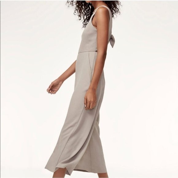 WILFRED Ecoulement Jumpsuit Ashen Grey Wide Leg Aritzia 0 XS - Picture 3 of 12